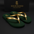 SB Golden Green Flip Flops